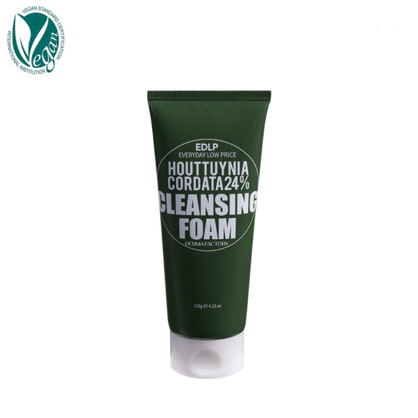 DERMA FACTORY Houttuynia Cordata 24% Cleansing Foam  120g