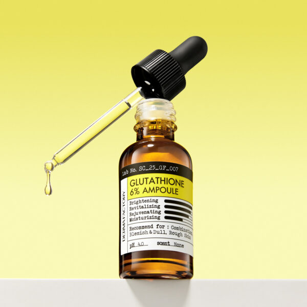 A brightening ampoule with 6% Glutathione for clear and radiant skin.